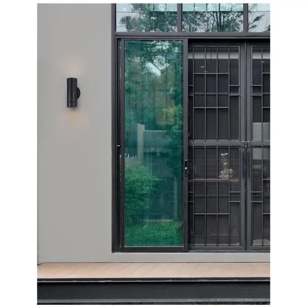 LIMBIO VANJSKA ZIDNA SVJETILJKA GU10 2x7W/IP54/CRNA