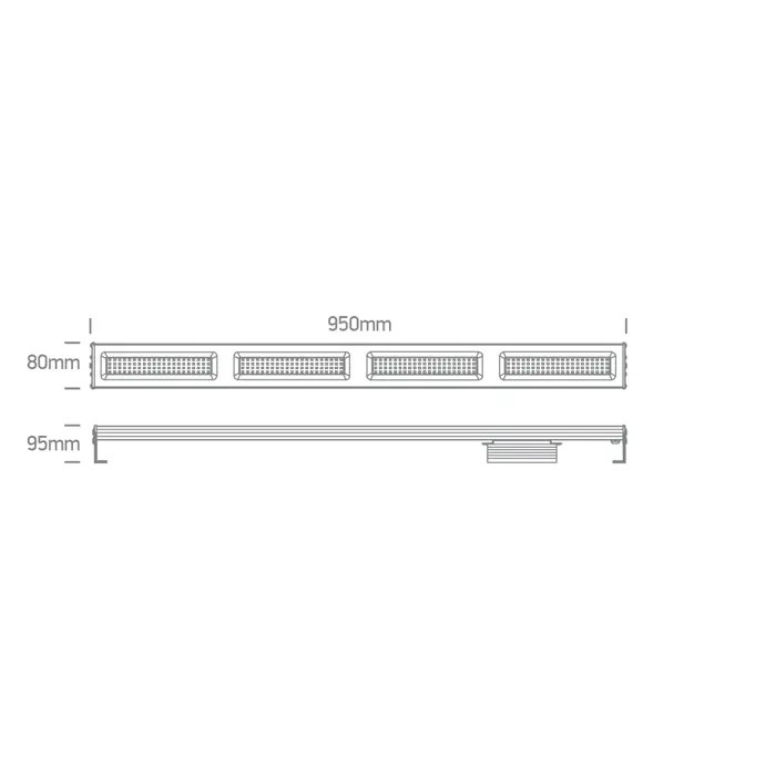 LINEARNA INDUSTRIJSKA LED SVJETILJKA ZA VISOKE INSTALACIJE 200W CW IP65 120-240V