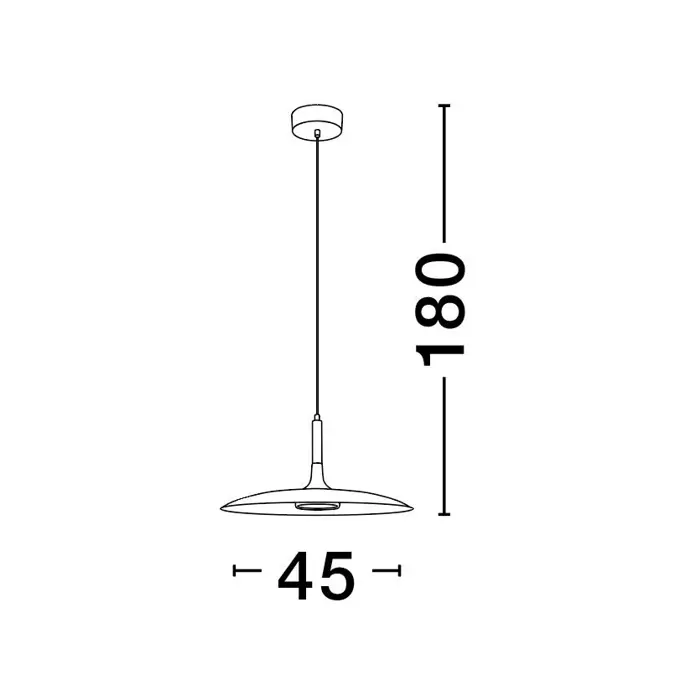 LISI VISILICA LED/3000K/16W/1100Lm/CRNA