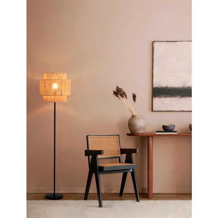 LITO STAJAĆA LAMPA E27/12W/NATURAL & BLACK