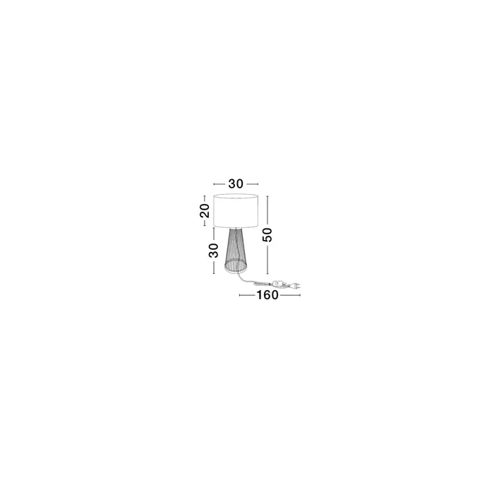 LOIS STOLNA LAMPA E27 1x12W IP20