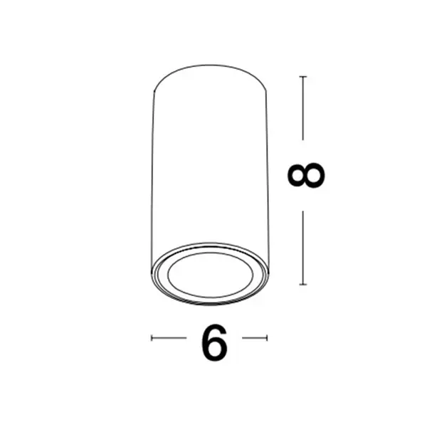 LOYD NADGRADNA SVJETILJKA BIJELA GU10 1x10 Watt IP20 AC 220-240 Volt