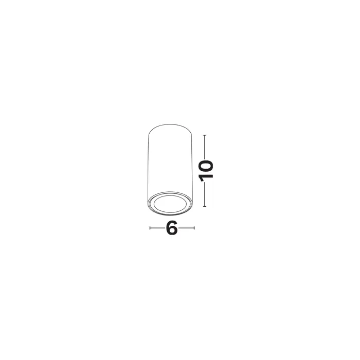 LOYD NADGRADNA SVJETILJKA CRNI GU10 1x10 Watt IP20 AC 220-240 Volt