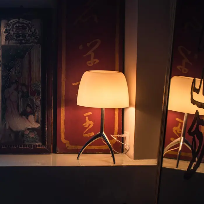 LUMIERE GRANDE E27, STOLNA LAMPA, BIJELA