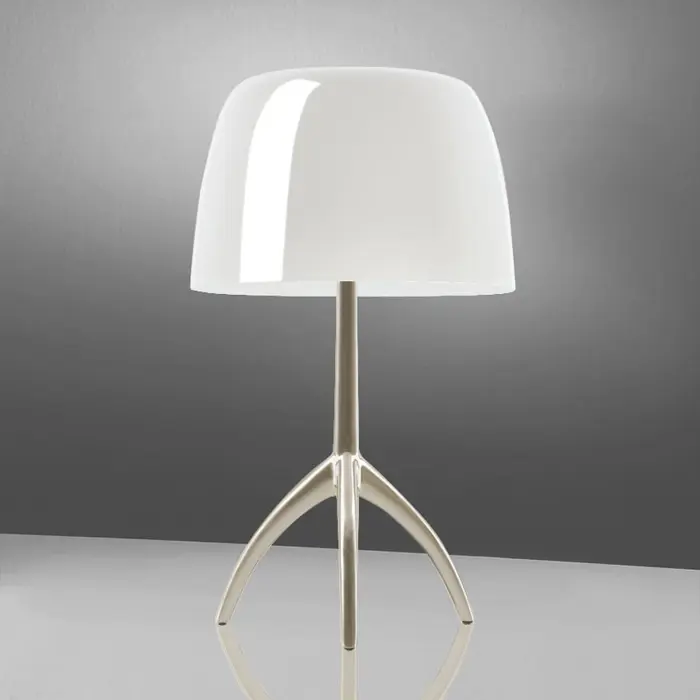 LUMIERE PICCOLA E14, STOLNA LAMPA, DIMABILNA, BIJELA