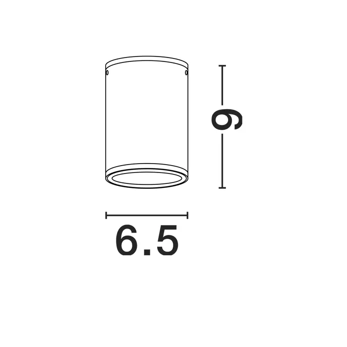 LUMINA STROPNA LAMPA LED 3000K 509lm IP65 BIJELA