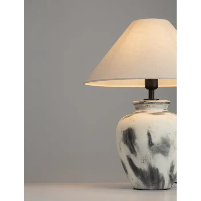 LUPE STOLNA LAMPA SIVA/BEŽ/BIJELA E27 1X12W IP20
