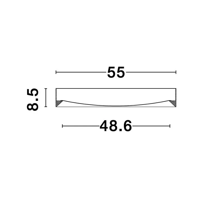 LUTON PLAFONSKA SVJETILJKA LED 47W/3000K/3525lm/IP20/SMEĐA