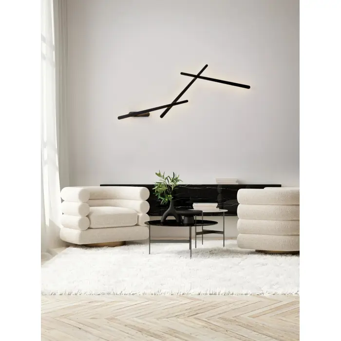 LYB ZIDNA LAMPA LED /3000K/19W/1044Lm/CRNA