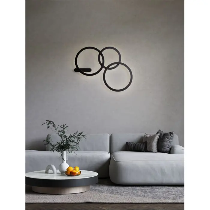 LYB ZIDNA LAMPA LED /3000K/27W/2014Lm/CRNA