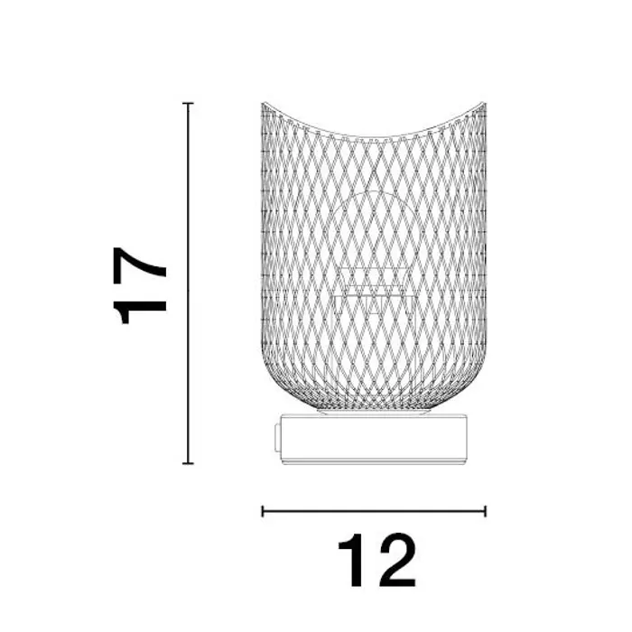 LYRON STOLNA LAMPA E27 IP20/MATT BIJELA