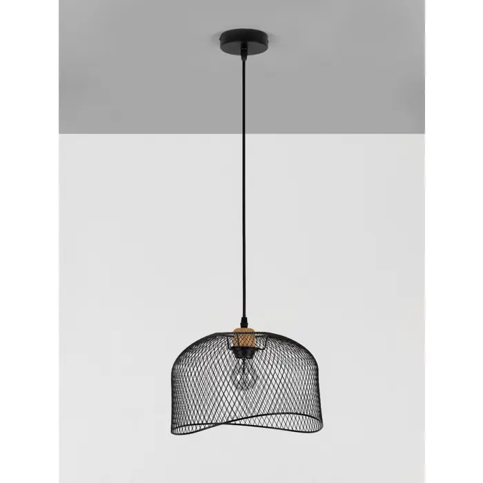 LYRON VISILICA E27 /IP20/MATT CRNA