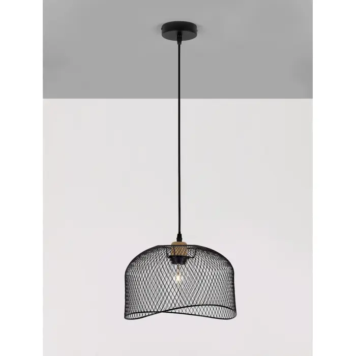 LYRON VISILICA E27 /IP20/MATT CRNA