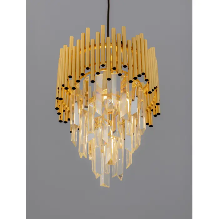 MAGNOLIA LUSTER KRISTAL ZLATNI LED E14 1x5W 100-240V IP20