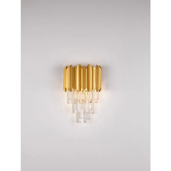 MAGNOLIA ZIDNA SVJETILJKA KRISTAL ZLATNA LED E14 2x5W 100-240V IP20