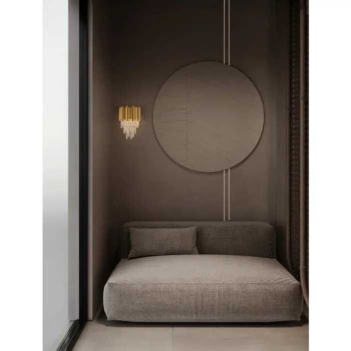MAGNOLIA ZIDNA SVJETILJKA KRISTAL ZLATNA LED E14 2x5W 100-240V IP20
