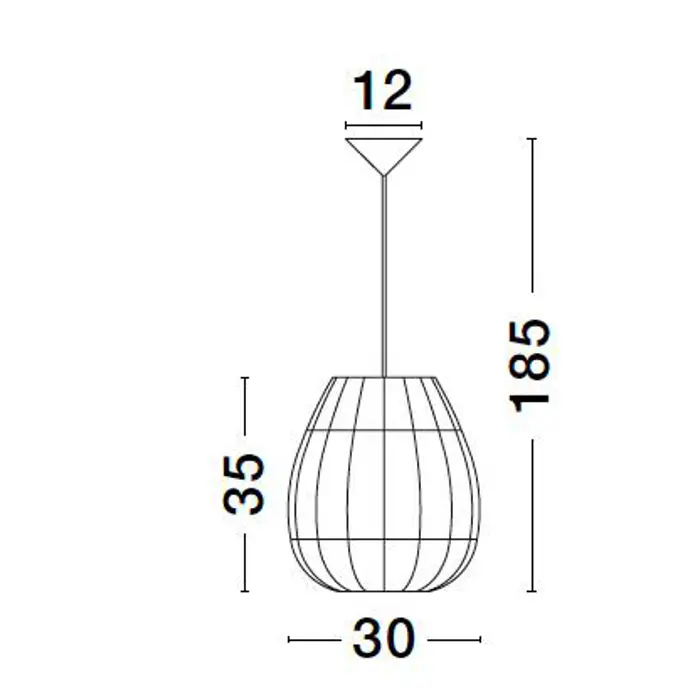 MARLO VISILICA E27 /IP20/RATAN