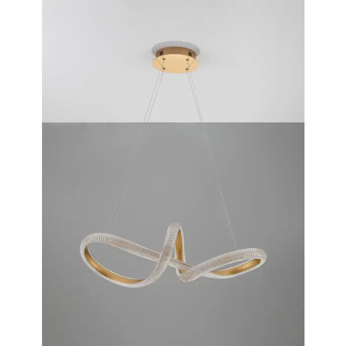 MEDORA VISILICA LED 42W/3000K/3400lm/DIMM/IP20/MESING ZLATNA