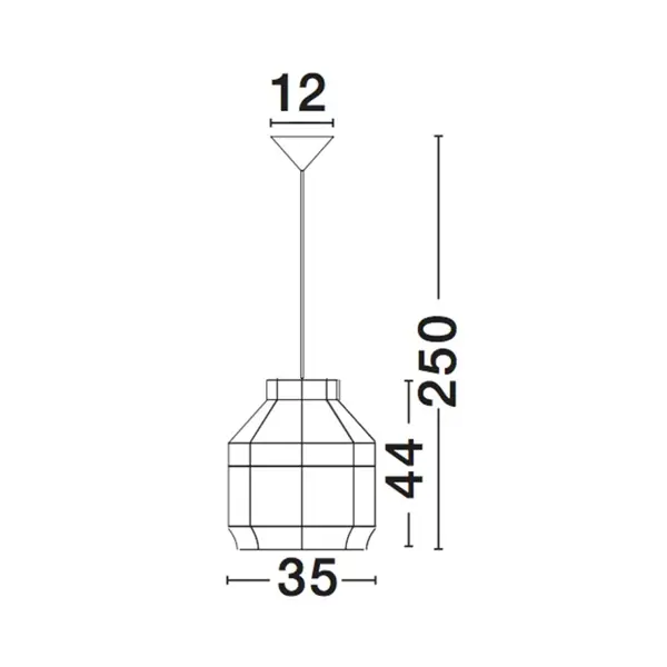 MIA VISILICA E27 /IP20/BAMBUS