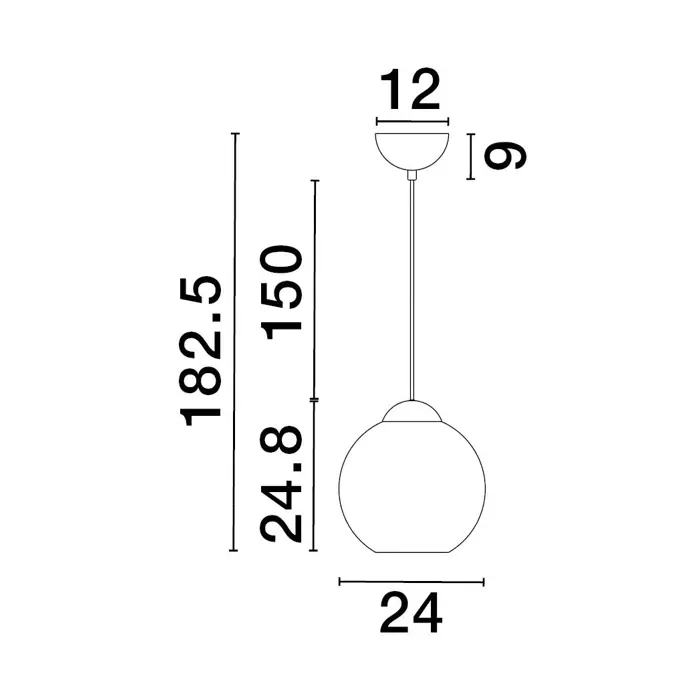 MIDORI VISILICA E27 /IP20/ZLATNA
