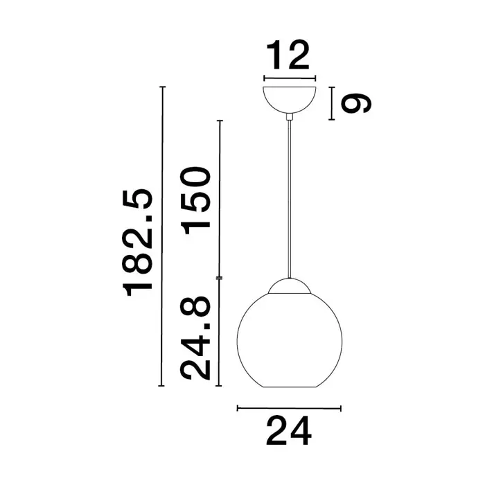 MIDORI VISILICA E27 /IP20/ZLATNA