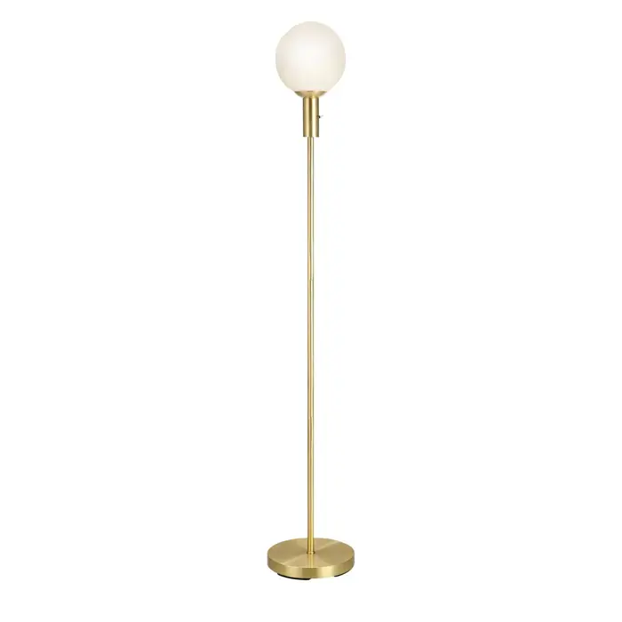 MINNA STAJAĆA SVJETILJKA 1L BRUSHED BRASS/WHITE E14