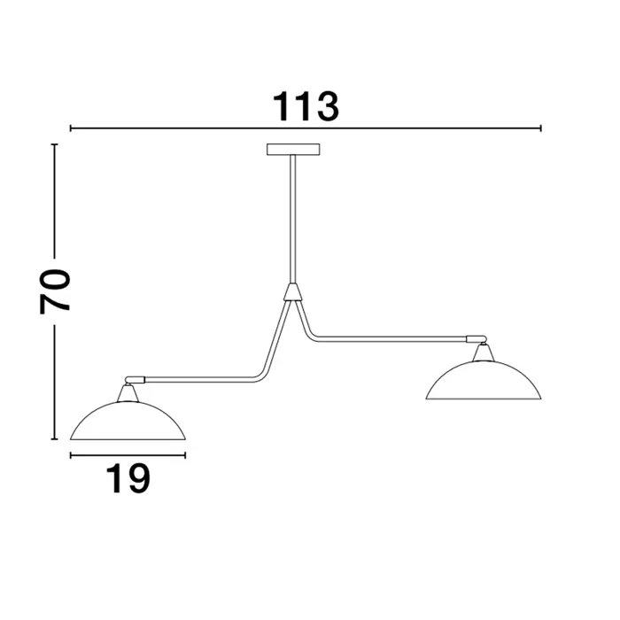 MIRBA VISILICA E27 /IP20/CRNA & ZLATNA