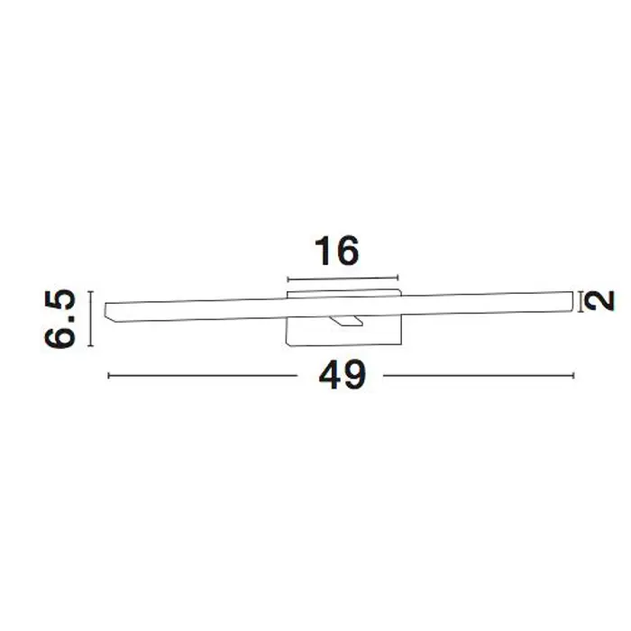 MODENA KUPAONSKA LAMPA LED 12W/3000K/874lm/IP44/KROM