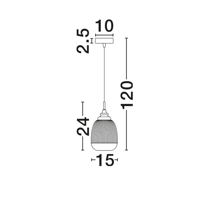 MOND VISILICA E14 /IP20/ SATIN ZLATNA
