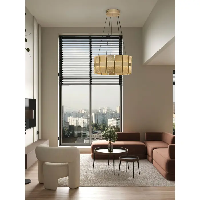 MONTEZ Visilica Triac Prigušiva LED 97 W 3000K Zlatna