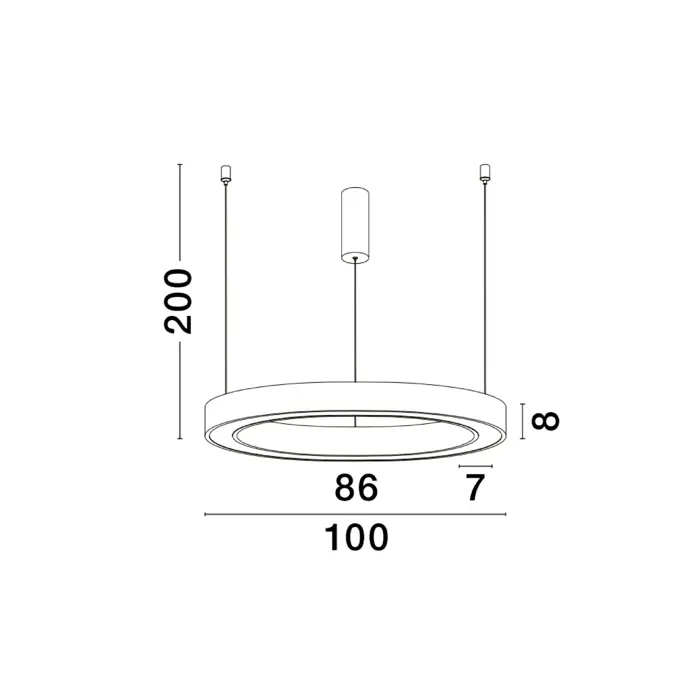 MORBIDO VISILICA LED 80W/2700-4000K/4373lm/DIMM/IP20/MESING ZLATNA