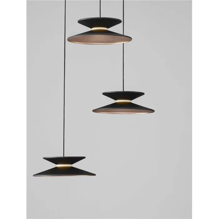 MORFI VISILICA LED /3000K/14W/280Lm/CRNA & ZLATNA