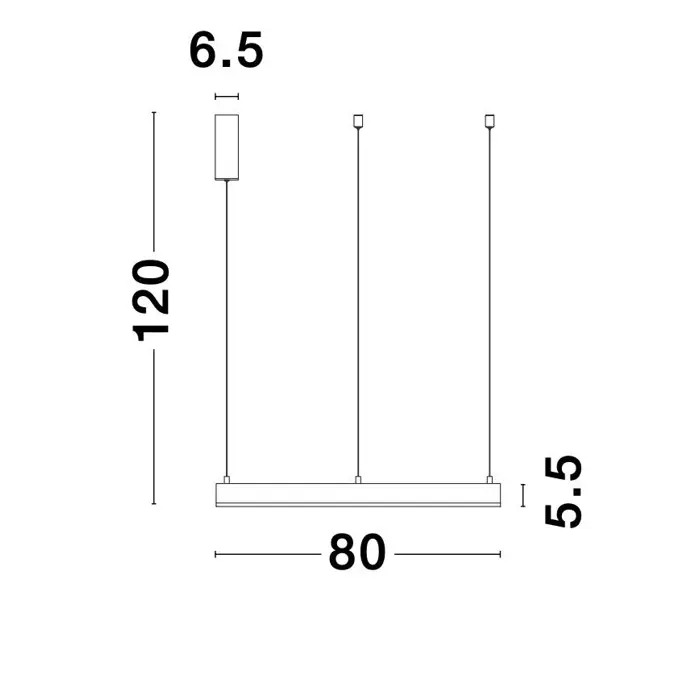 MOTIF VISILICA LED 50W/3000K/3684lm/DIMM/IP20/BIJELA