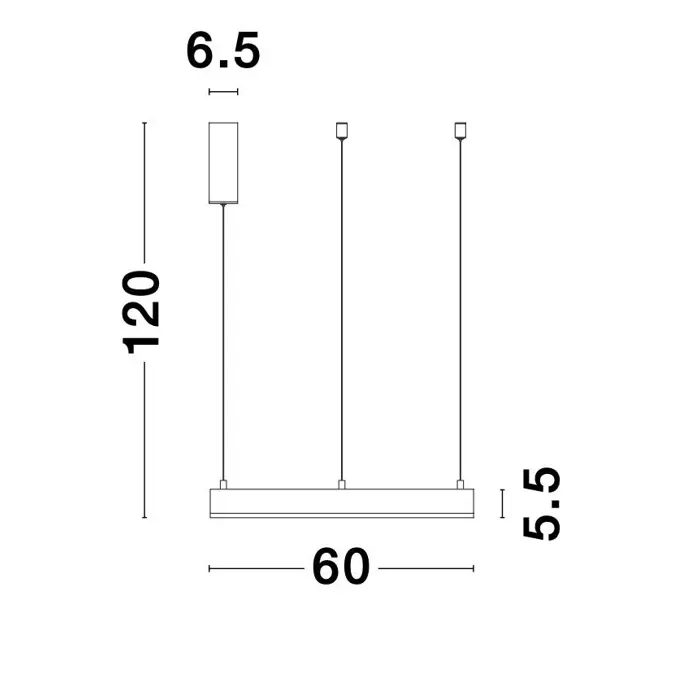 MOTIF VISILICALED 40W/3000K/2943lm/DIMM/IP20/MESING ZLATNA