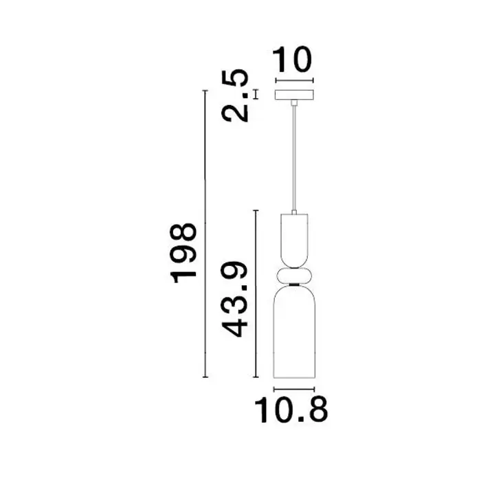MURANO VISILICA E14 /IP20/RAZNOBOJNA