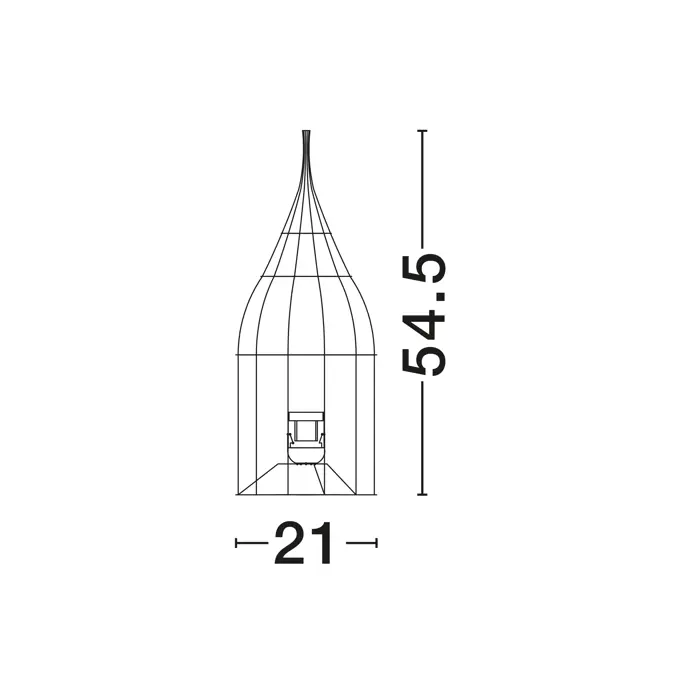 NAOS STOLNA LAMPA LED E27 1x12Watt 100-240Volt IP20 Bulb Excluded