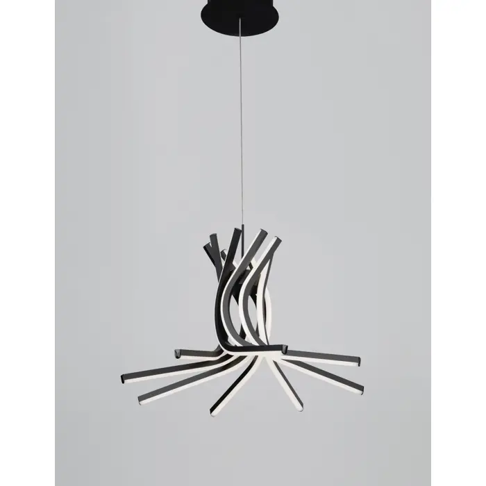 NARVI VISILICA LED 50W/3000K/1450lm/DIMM/IP20/CRNA