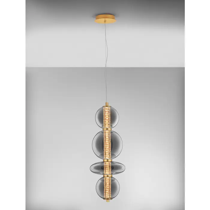 NAVI VISILICA LED/3000K/20W/2601Lm/ZLATNA& GRAY