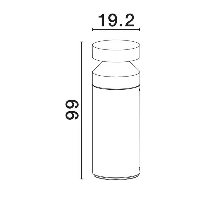 NAVY STAJAĆA SVJETILJKA SIVA LED 20 Watt 220-240Volt 1018lm 3000K IP65