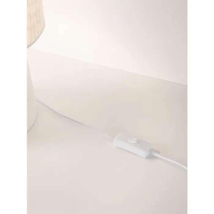 NEBIA Stolna svjetiljka Grlo E27 1x12 W IP20 Bijela
