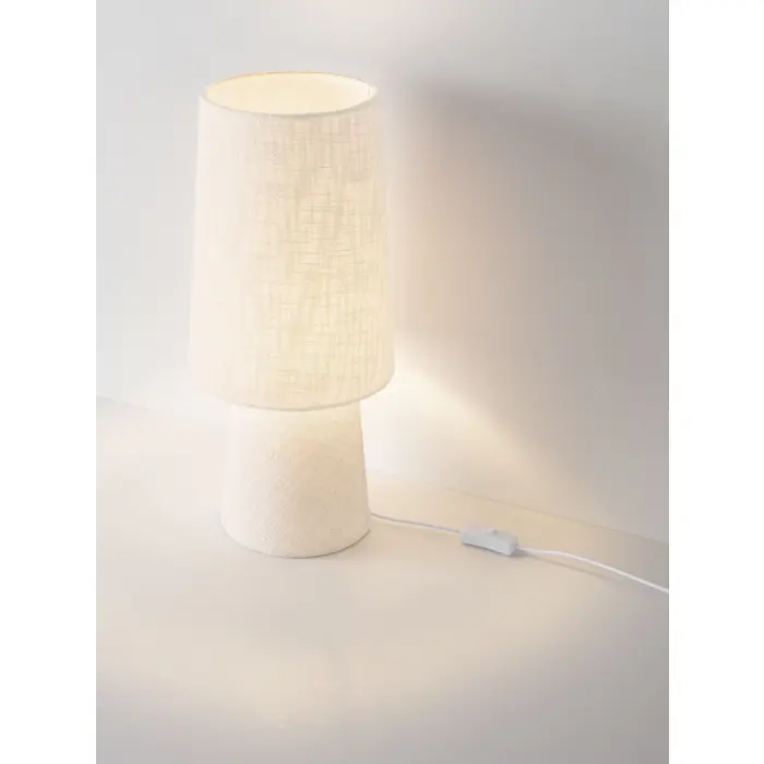 NEBIA Stolna svjetiljka Grlo E27 1x12 W IP20 Bijela