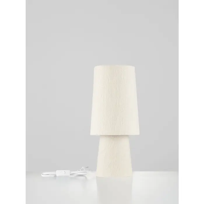 NEBIA Stolna svjetiljka Grlo E27 1x12 W IP20 Bijela