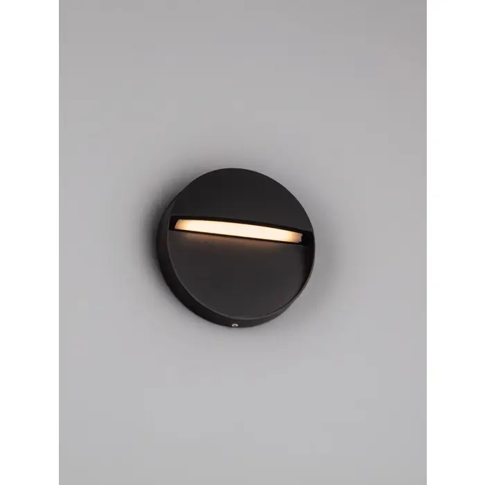 NECTAR ZIDNA LAMPA LED 3000K 115lm IP65 CRNA
