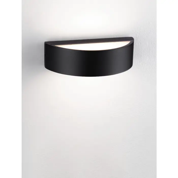 NECTAR ZIDNA LAMPA LED 3000K 468lm IP65 CRNA