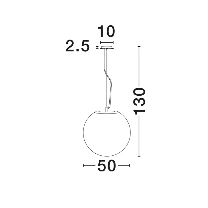 NEVOSO VISILICA E27 /IP20/BIJELA