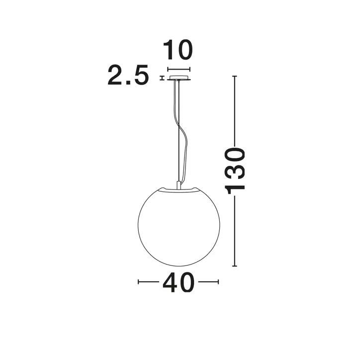 NEVOSO VISILICA E27 /IP20/BIJELA