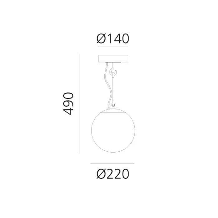 NH 22 VISILICA CRNA/STARO ZLATO 13W 220-240V 1142lm