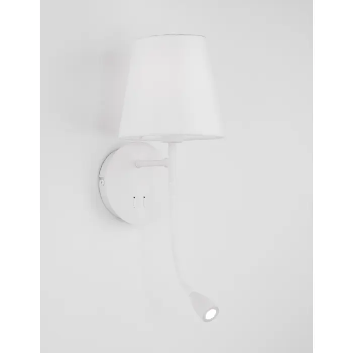 NIA ZIDNA LAMPA LED & E27 3W/3000K/180lm/IP20/BIJELA