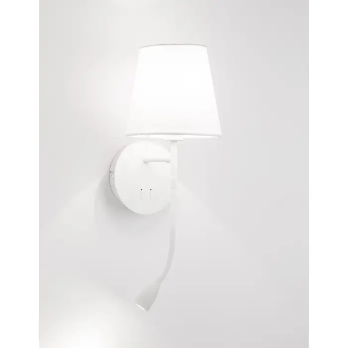 NIA ZIDNA LAMPA LED & E27 3W/3000K/180lm/IP20/BIJELA