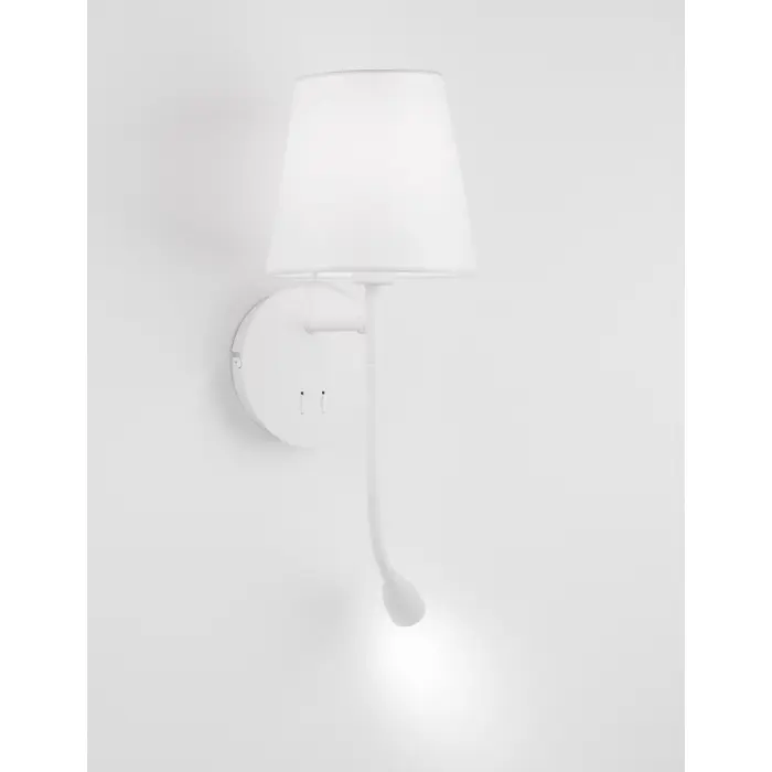 NIA ZIDNA LAMPA LED & E27 3W/3000K/180lm/IP20/BIJELA